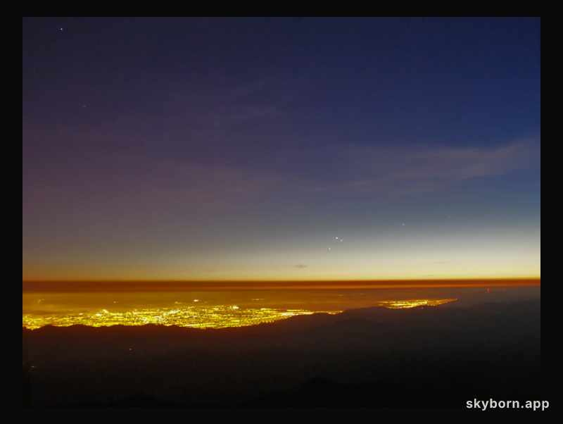 Three Planets from Mt. Hamilton