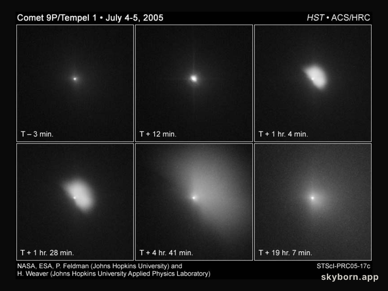 Deep Impact on Comet Tempel 1 from Hubble