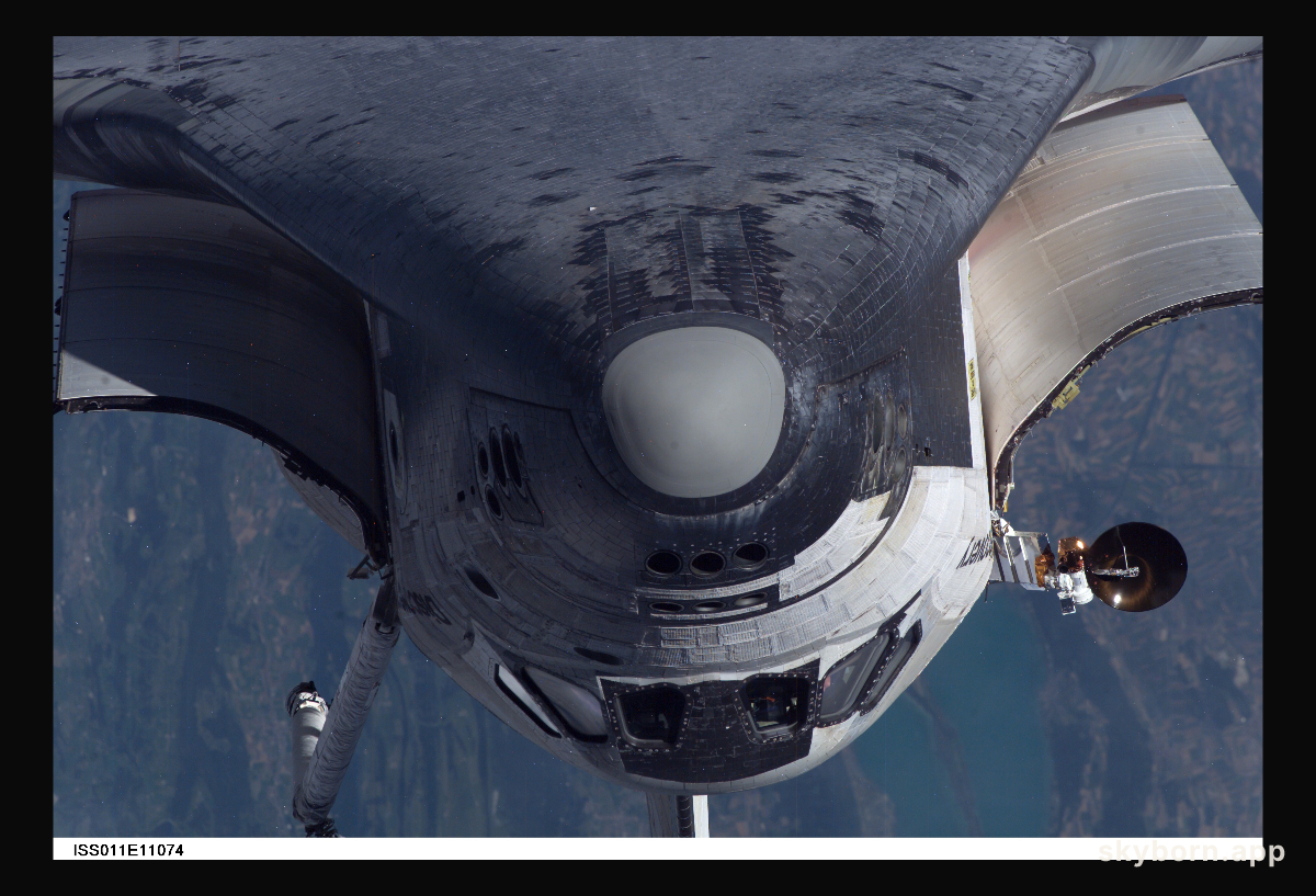 A Shuttle Back Flip at the Space Station