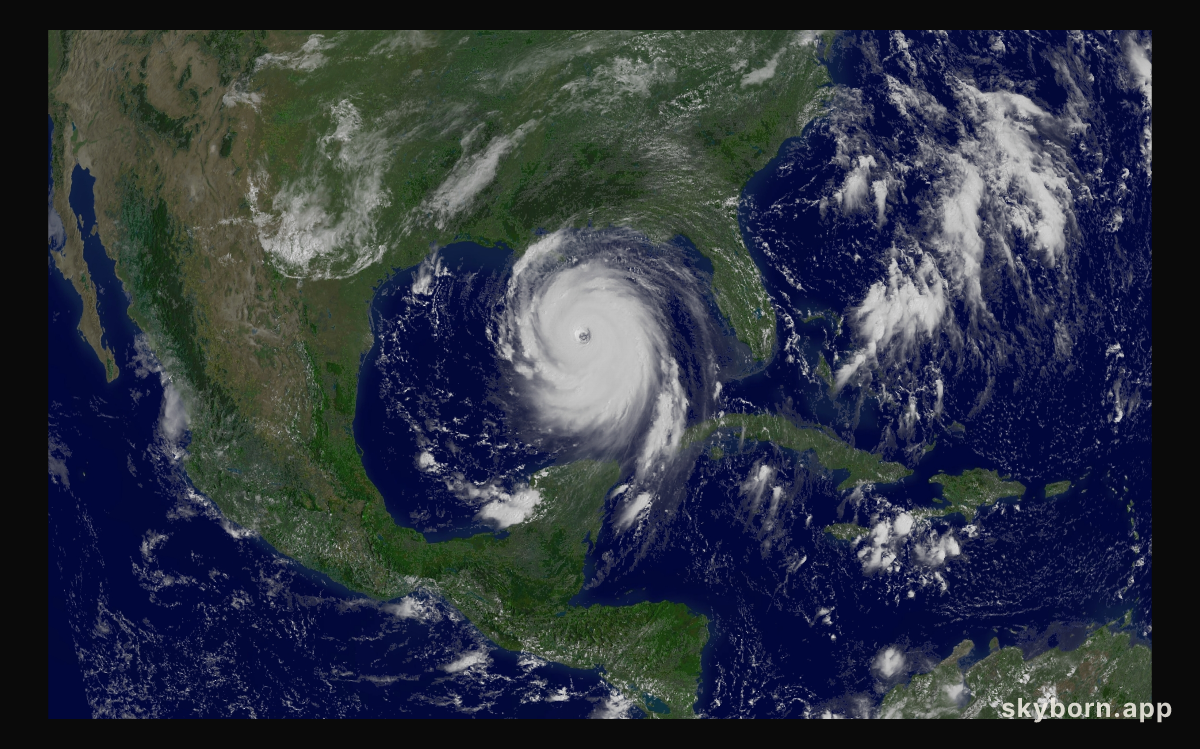 Hurricane Katrina in the Gulf of Mexico