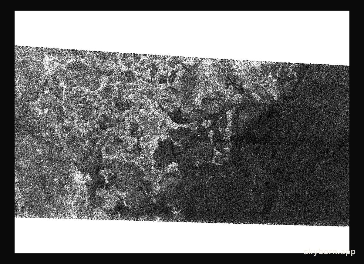 Shoreline Terrain on Saturn's Titan