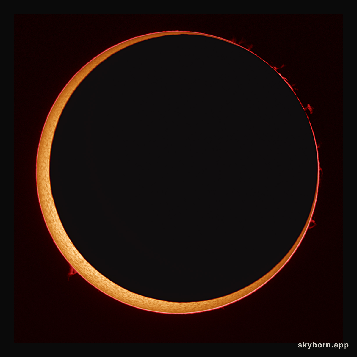Annular Solar Eclipse at High Resolution