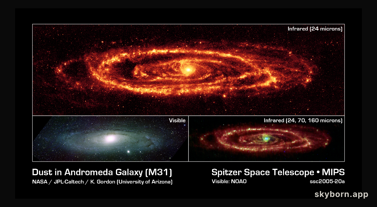 The Andromeda Galaxy in Infrared