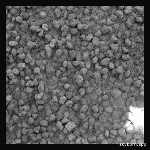 Angular Sand on Martian Hills