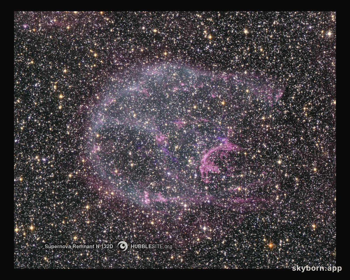 Supernova Remnant N132D in Optical and X Rays