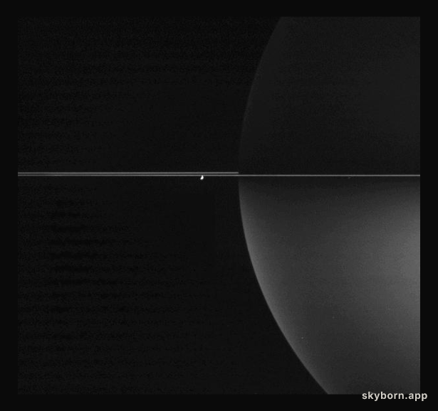 Thin Rings Around Polarized Saturn