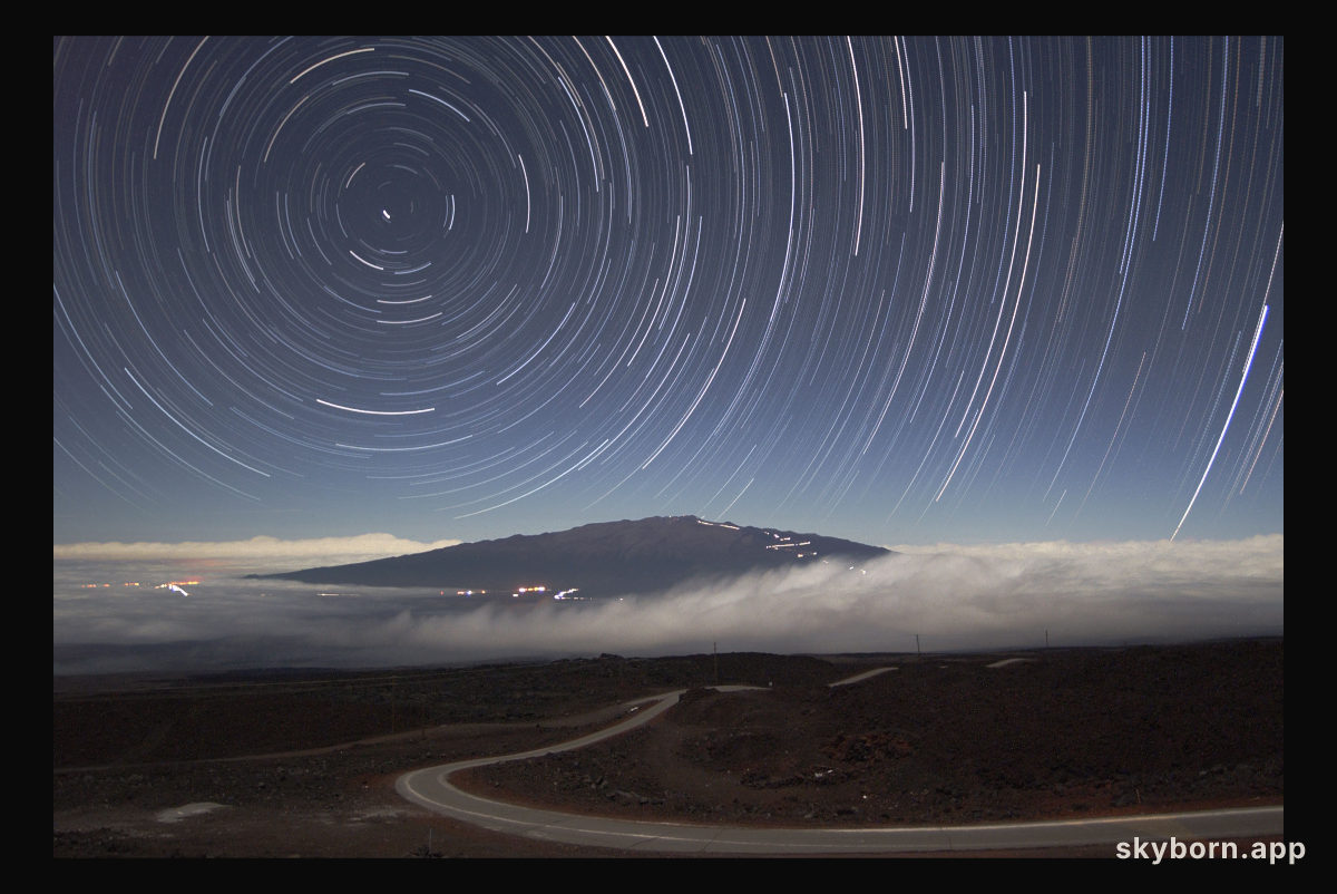 Star Trails Above Mauna Kea