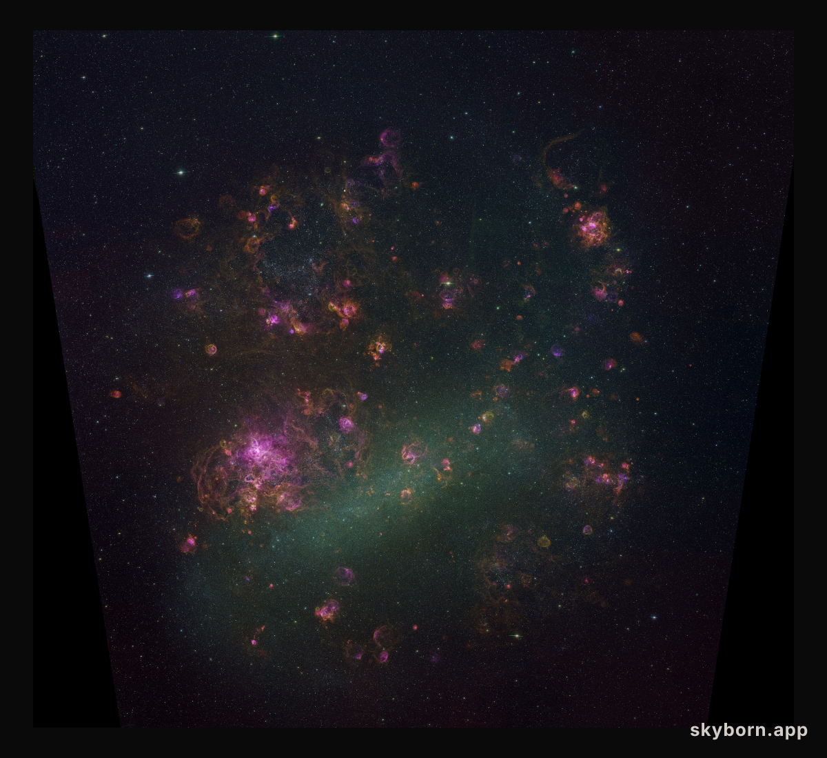 The LMC Galaxy in Glowing Gas