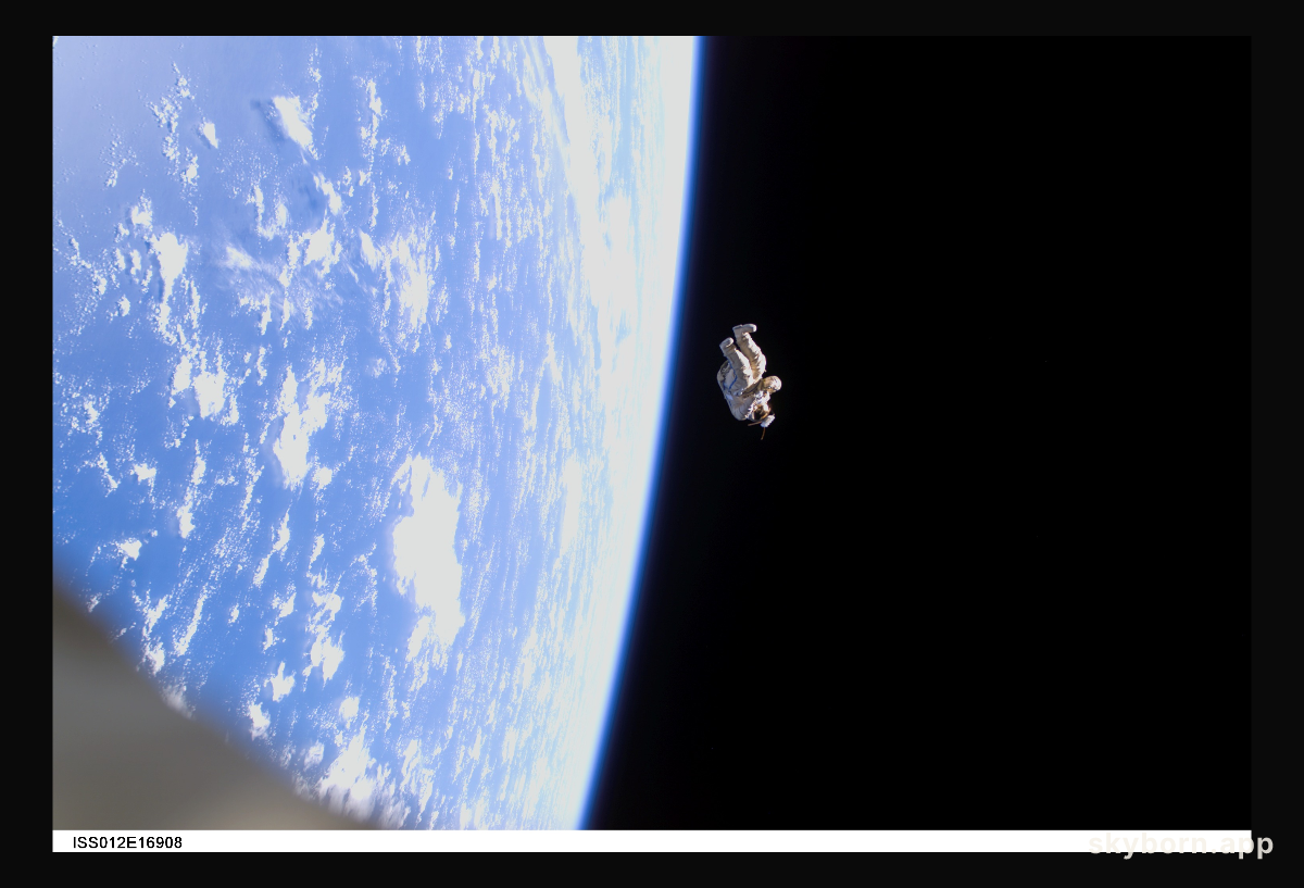 SuitSat-1: A Spacesuit Floats Free