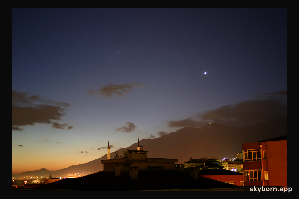 Venus and Comet Pojmanski