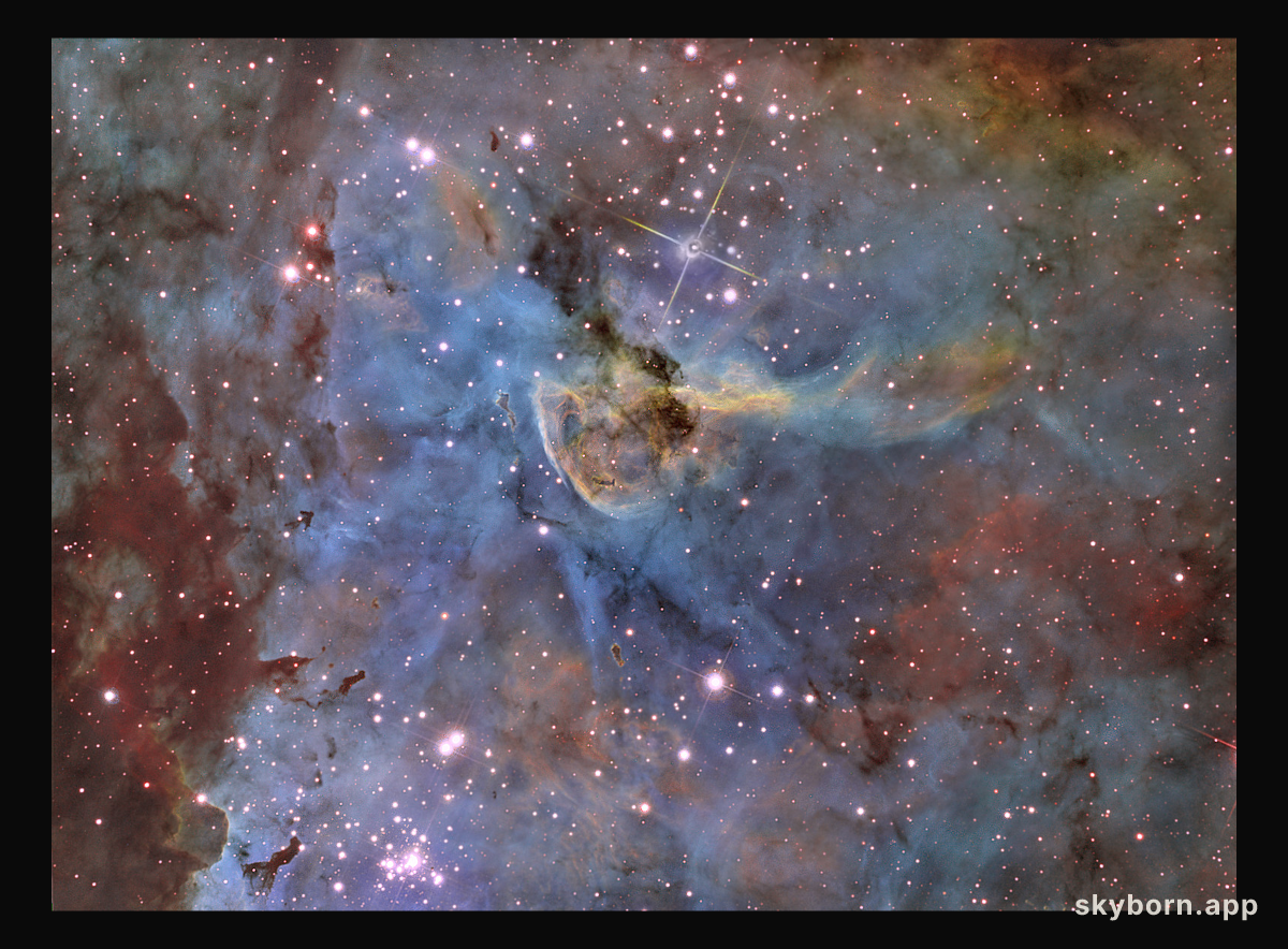 Eta and Keyhole in the Carina Nebula