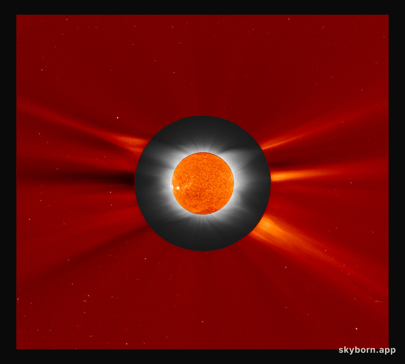 Solar Eclipse and SOHO