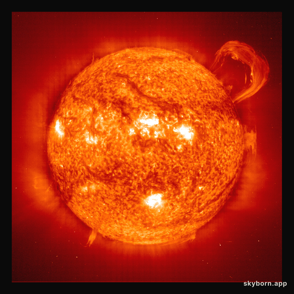 A Solar Prominence from SOHO