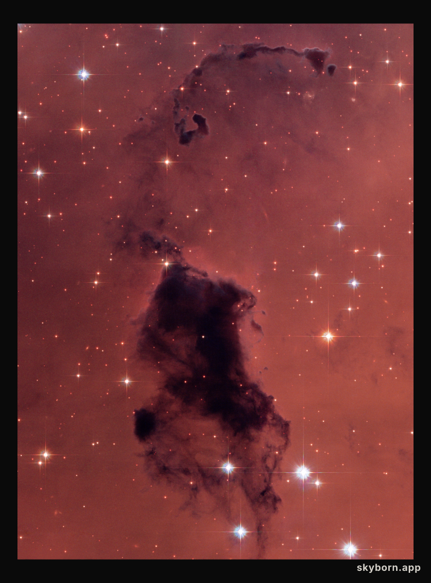 A Dust Cloud in NGC 281