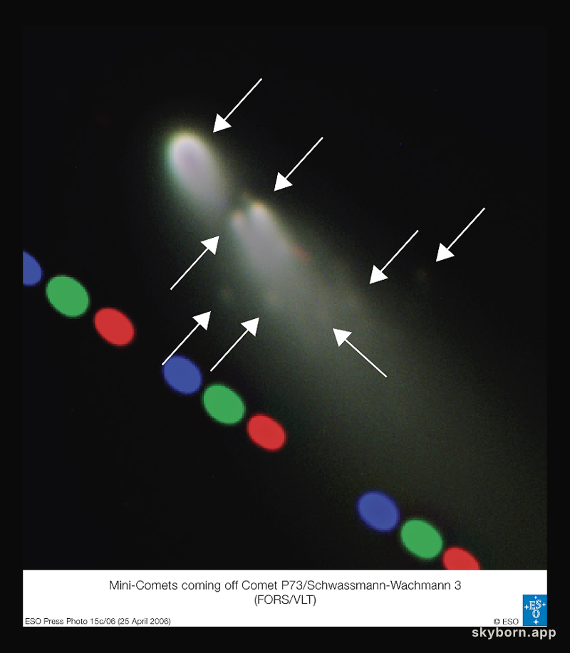 Crumbling Comet Schwassmann-Wachmann 3 Approaches