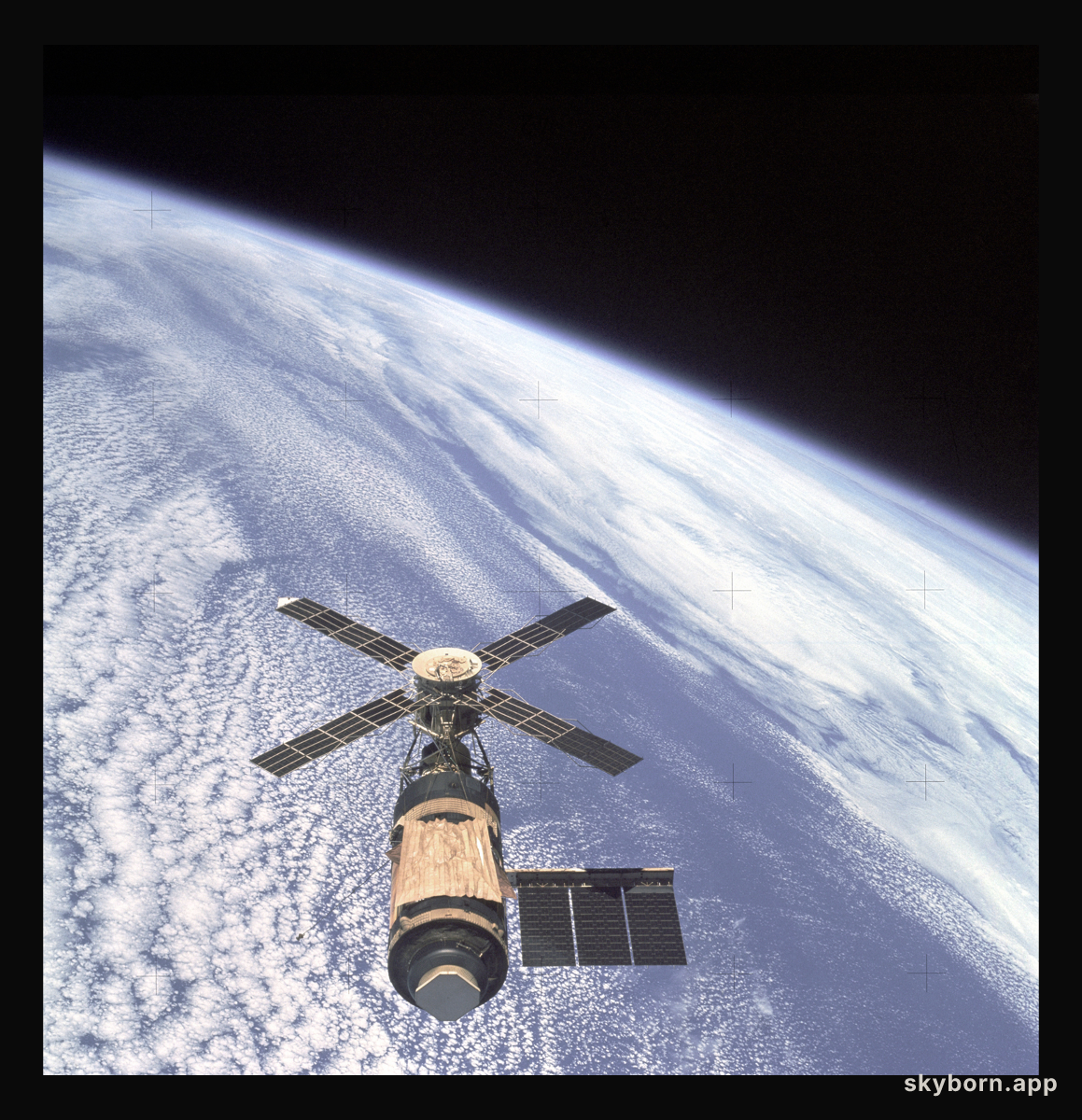 Skylab Over Earth