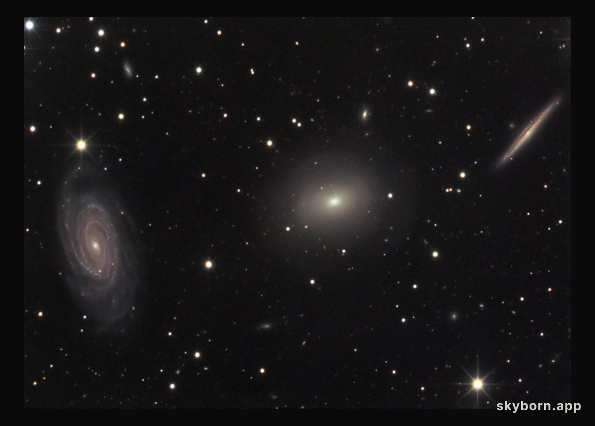Three Galaxies in Draco