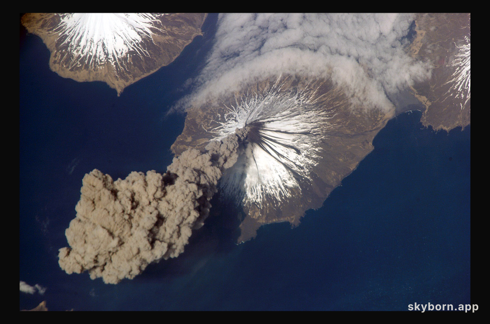An Alaskan Volcano Erupts