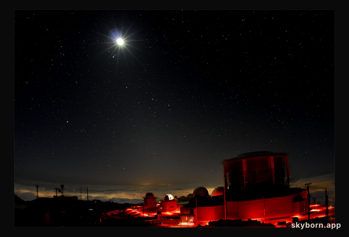 Moon Over Haleakala