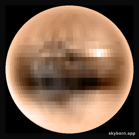 Pluto in True Color