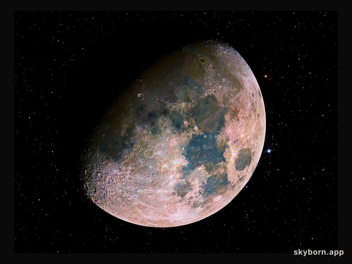 Colorful Moon Mosaic