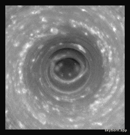A Hurricane Over the South Pole of Saturn