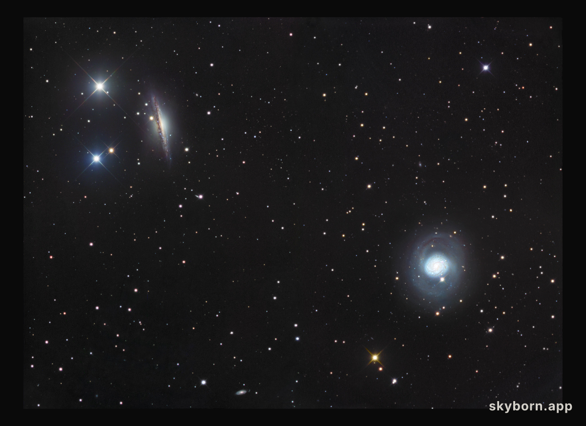 NGC 1055 and M77