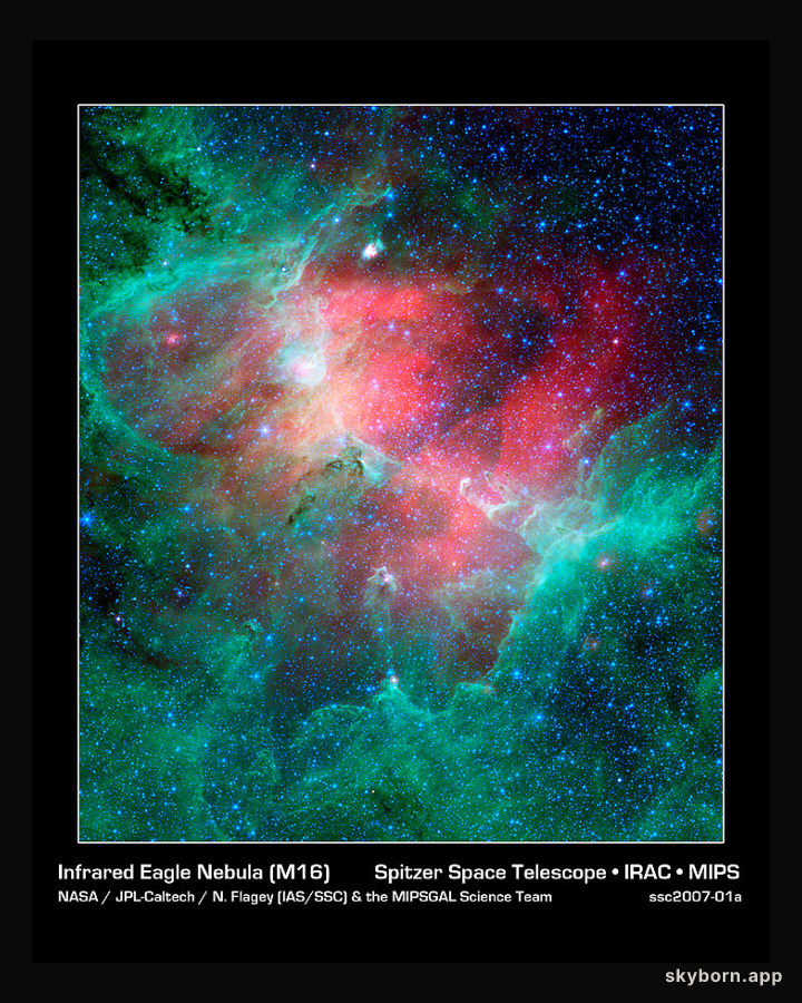 The Eagle Nebula in Infrared