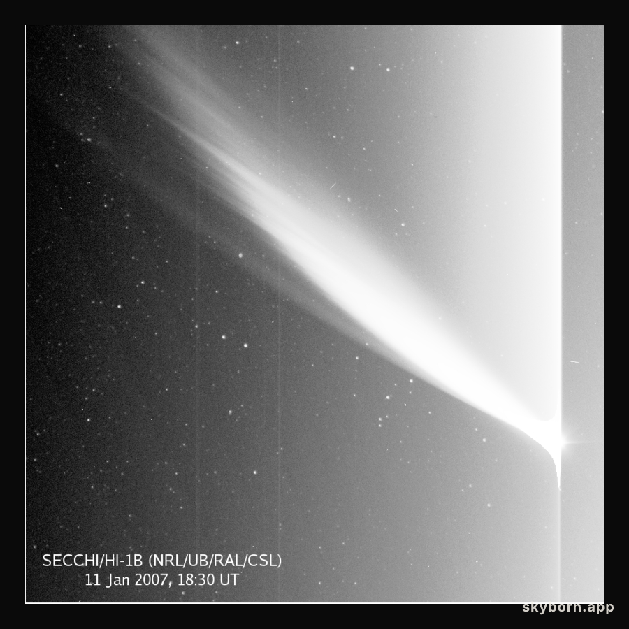 Comet McNaught from New STEREO Satellite