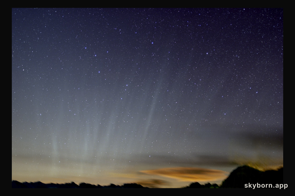 A Comet Tail Horizon