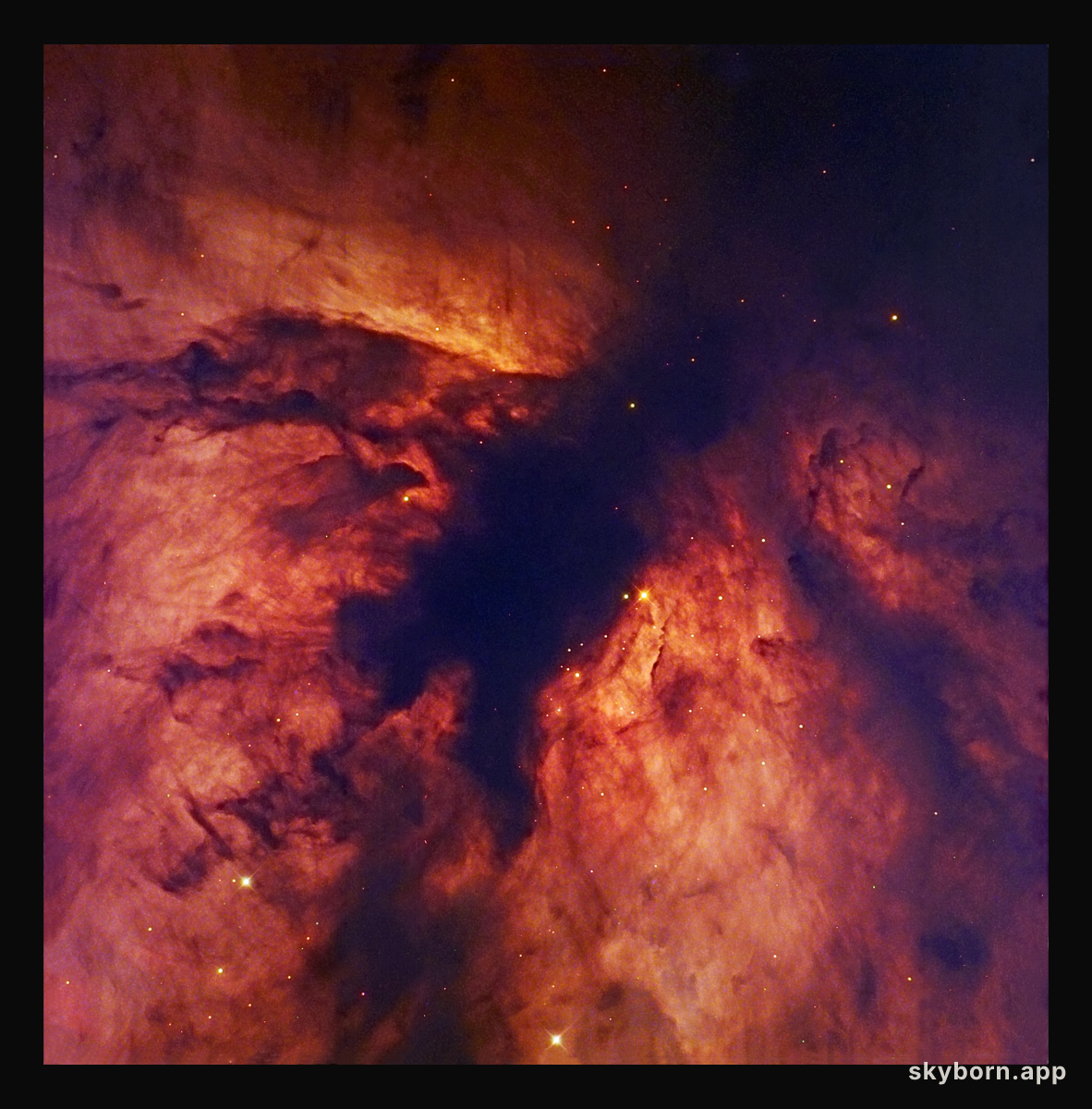 Flame Nebula Close-Up