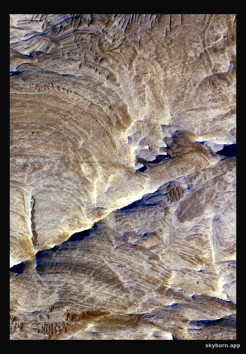 White Ridges on Mars