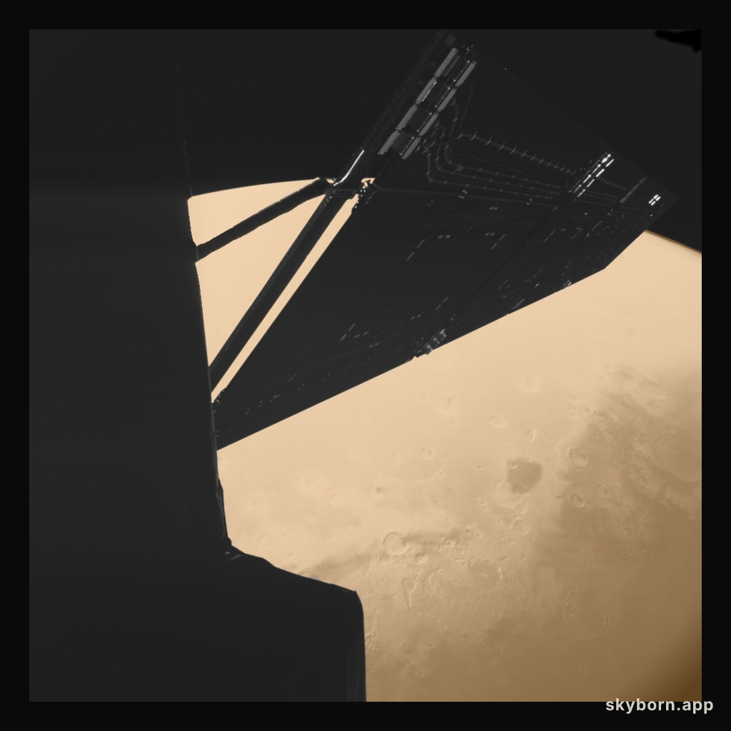 Rosetta Over Mars