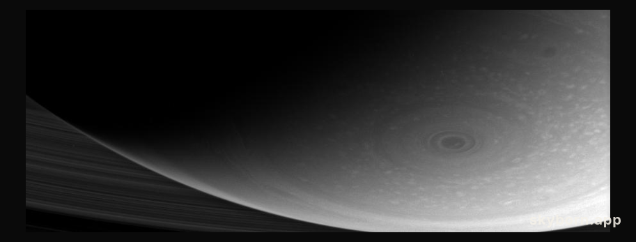 Saturn from Below