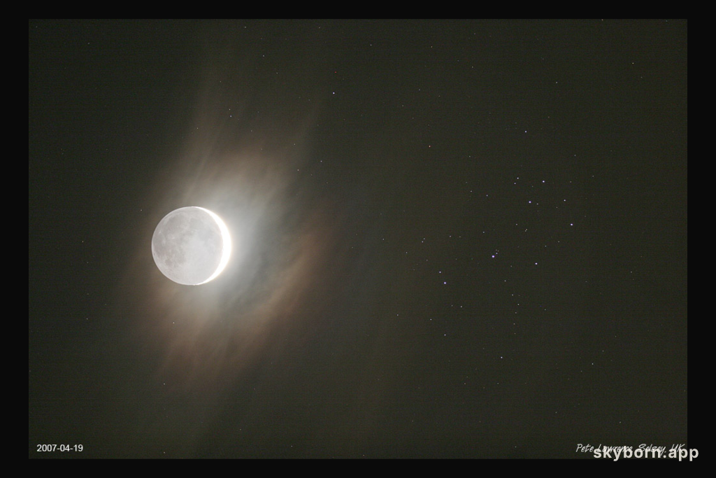 Young Moon and Sister Stars