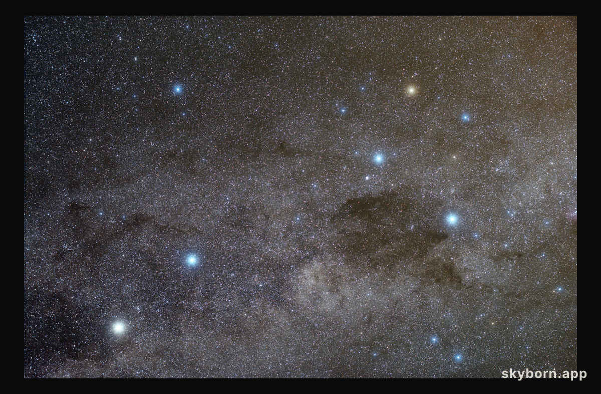 The Milky Way Near the Southern Cross
