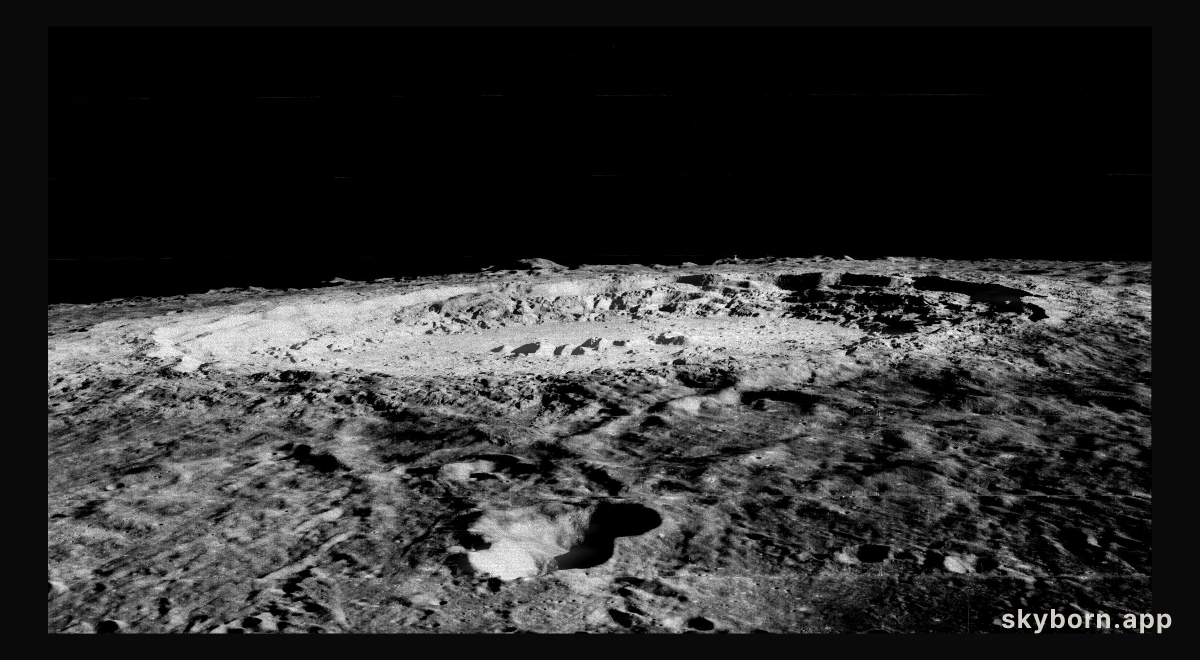 Lunar Orbiter Views Crater Copernicus