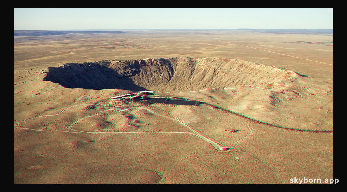 3D Barringer Meteorite Crater