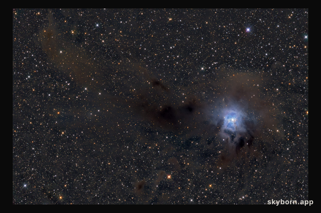 Wisps of the Iris Nebula