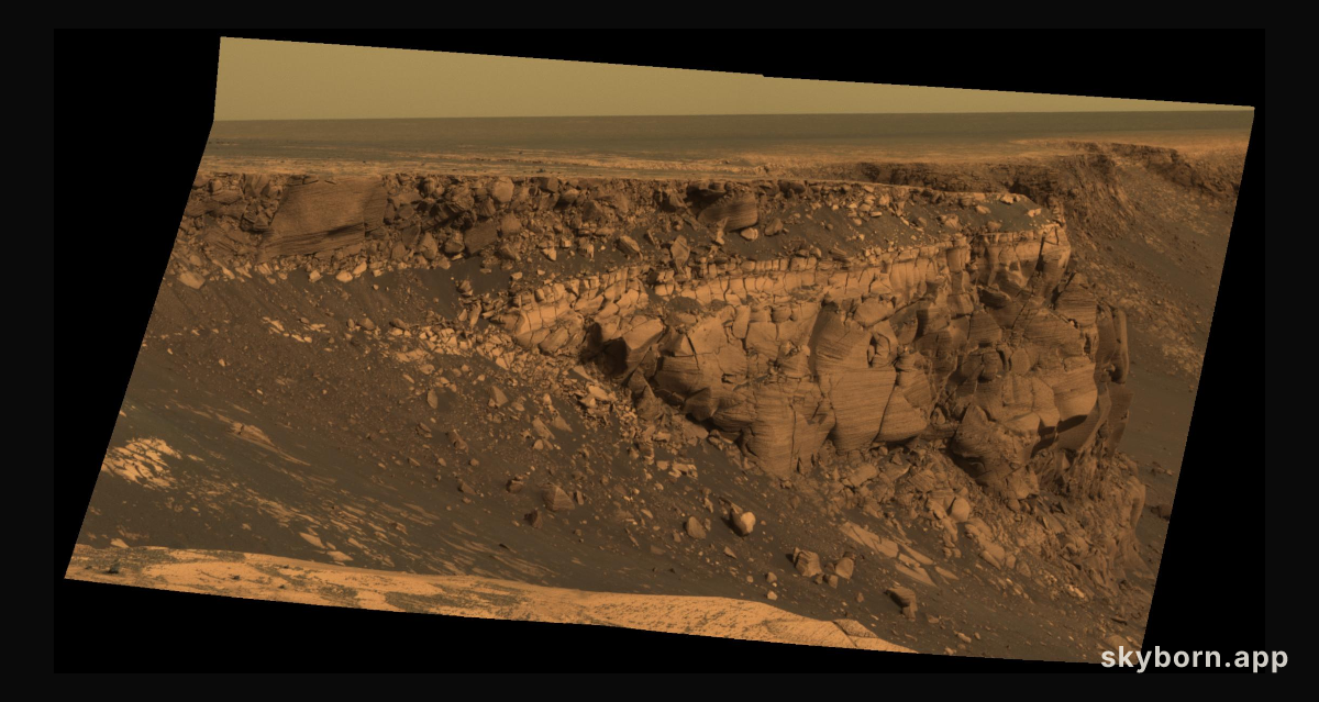 At the Edge of Victoria Crater