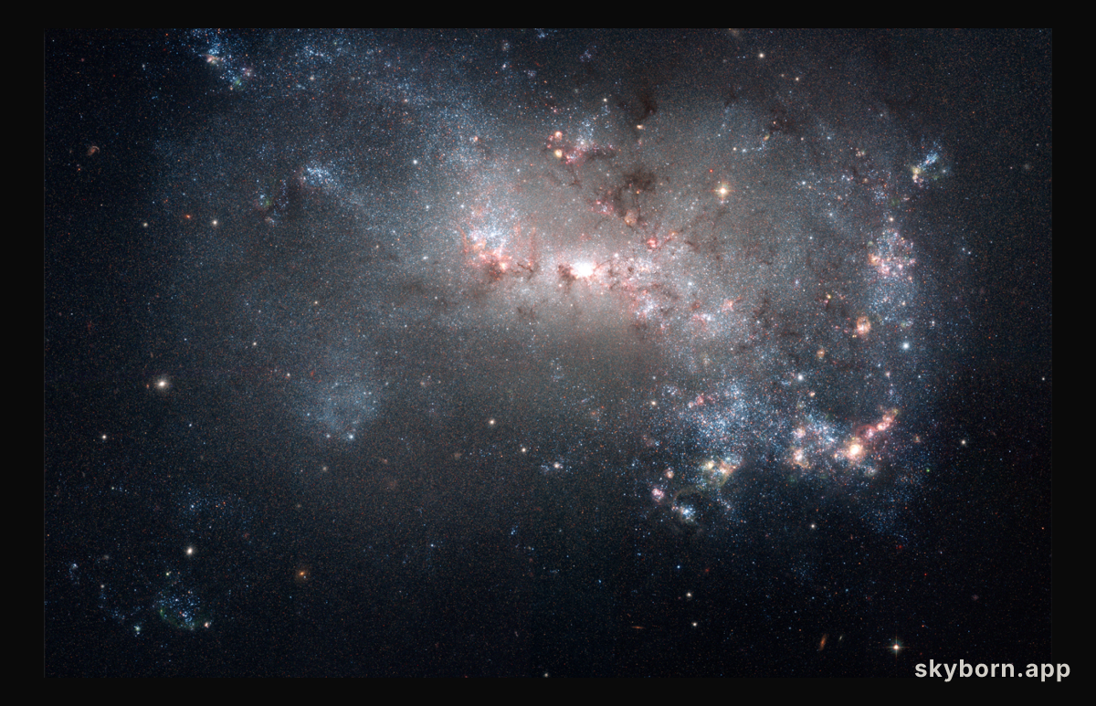 NGC 4449: Close-Up of a Small Galaxy