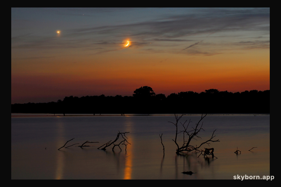 Planets over Pony Express Lake