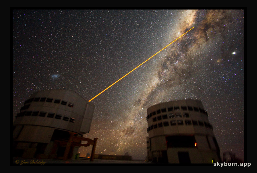 A Laser Strike at the Galactic Center