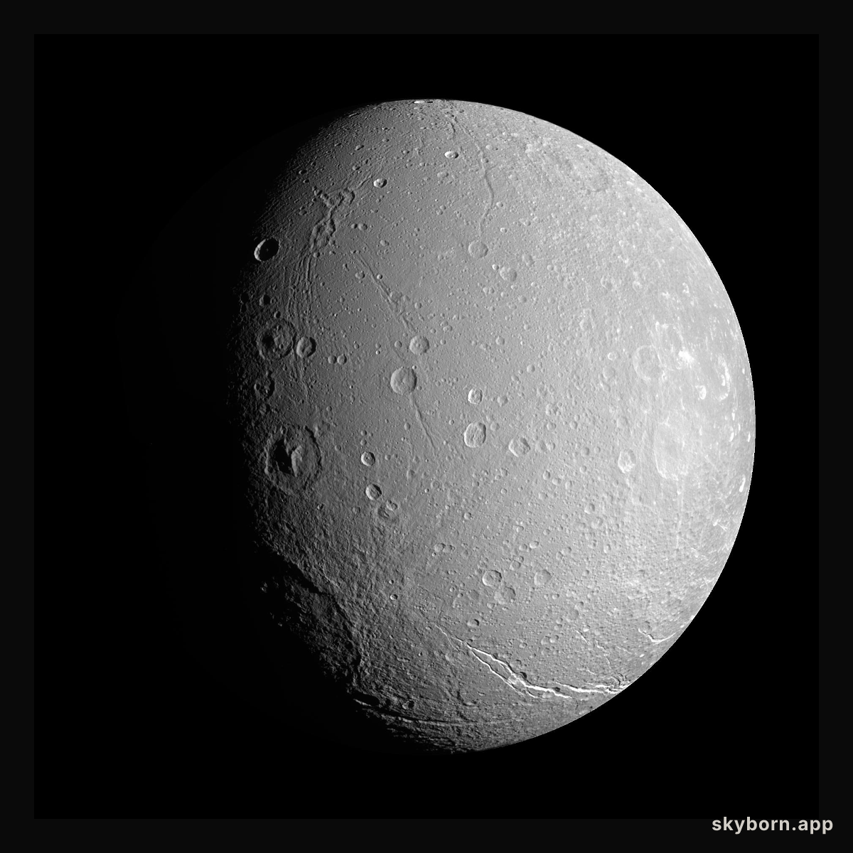 Unusual Cratering on Saturn's Dione