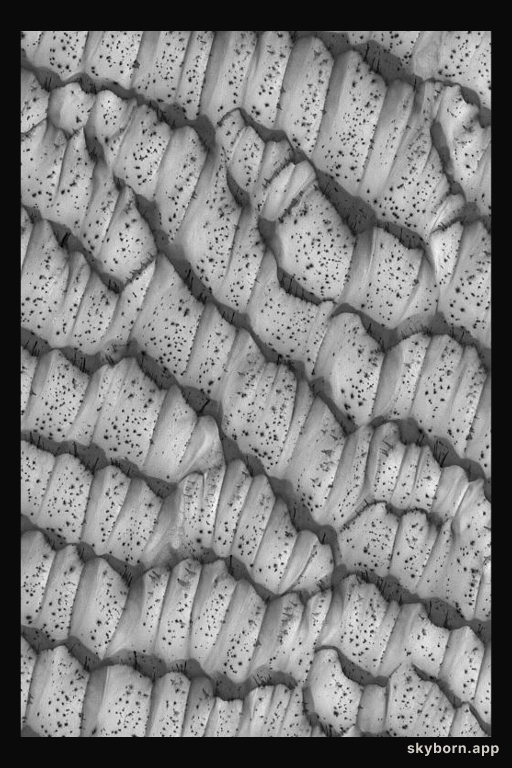 The Dotted Dunes of Mars