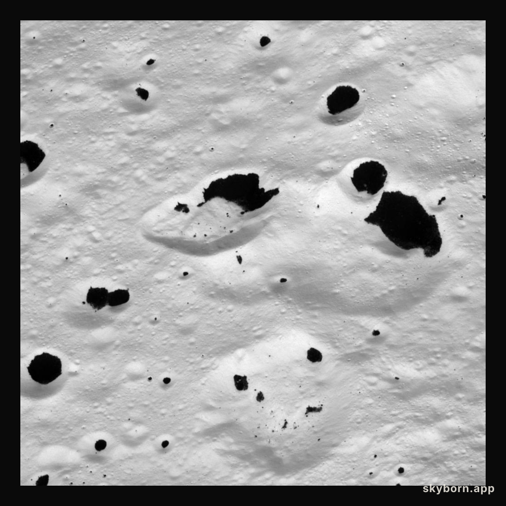 Iapetus in Black and White