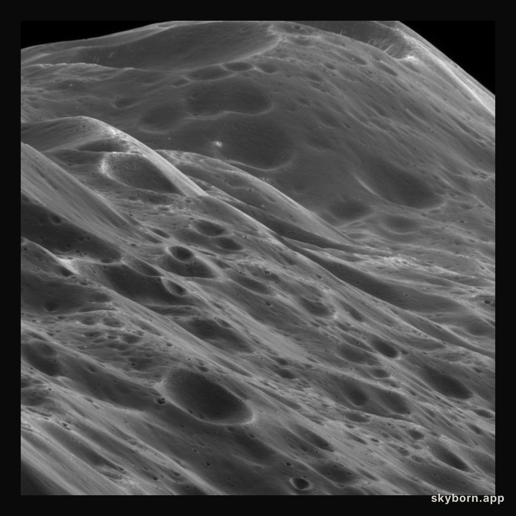 4,000 Kilometers Above Saturn's Iapetus