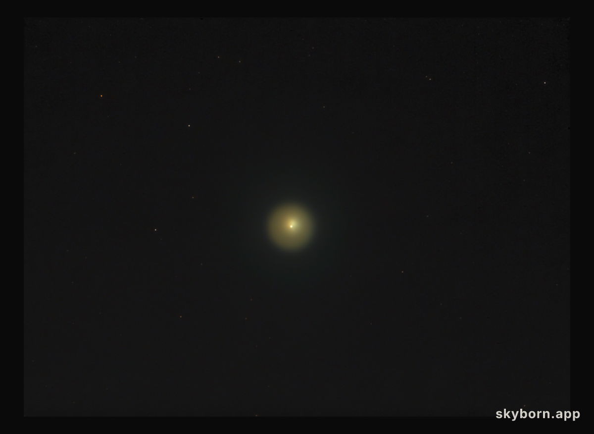 A Telescopic View of Erupting Comet Holmes
