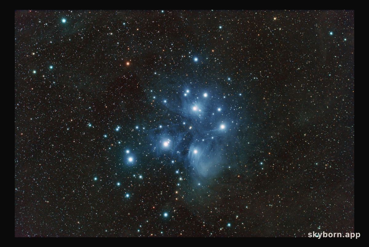 M45: The Pleiades Star Cluster