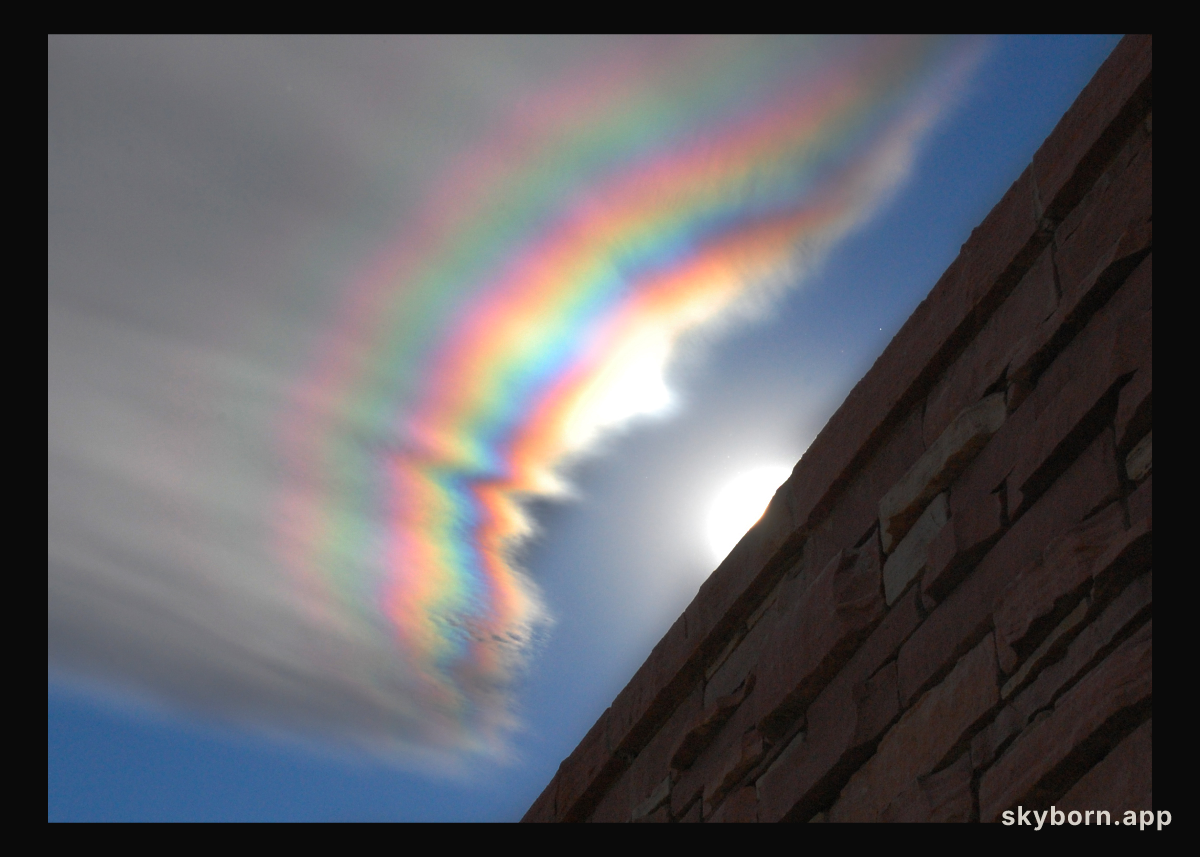 An Iridescent Cloud Over Colorado